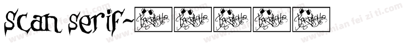 Scan serif字体转换